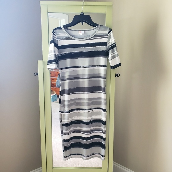 Lularoe Julia - striped - Picture 1 of 3